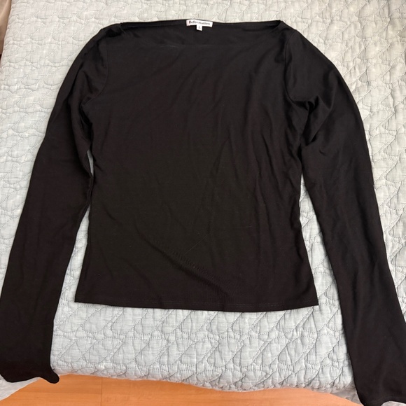 Reformation Wiley Knit Top Black SMALL - Picture 2 of 4